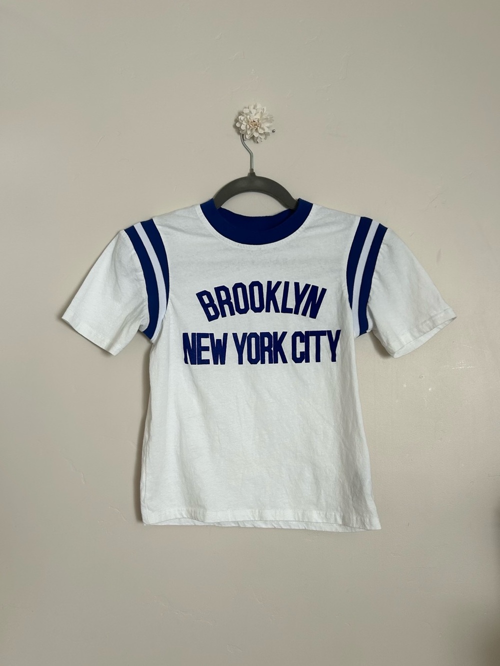Edikted Brooklyn New York City Tee - White & Blue